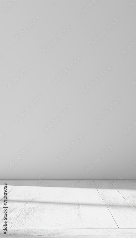 Empty White Room with Sunlight on Floor. Empty White Room with Sunlight on Floor.