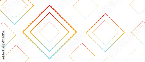Abstract business presentation design with Red and Yellow geometric square lines. Gradient with Colorful rotated lines. luxury gradient geometric random chaotic lines with many squares.