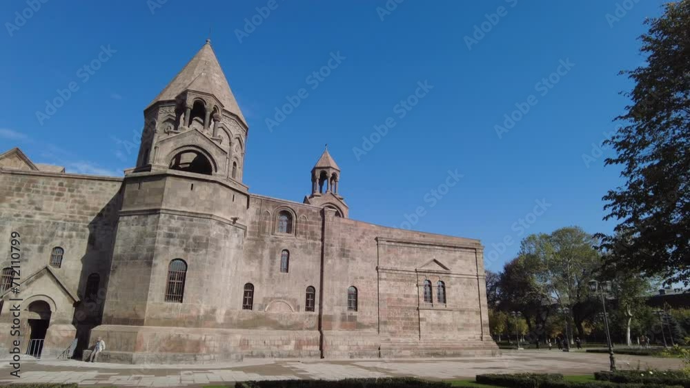 The Cathedral of Echimiazu in Armenian. The Cathedral of Echimiazu in Armenian.