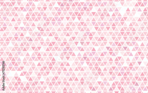 ピンク色の三角形の幾何学パターン背景