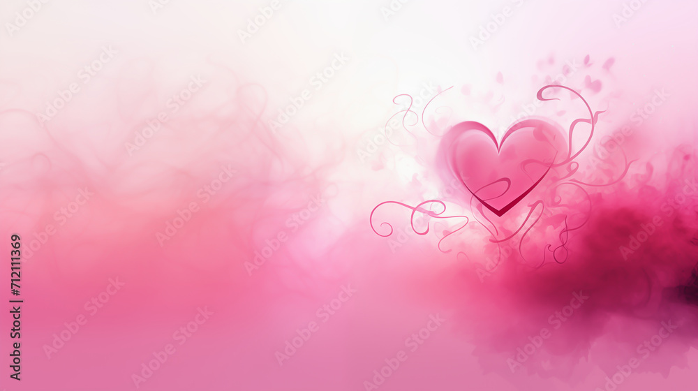 Heart. Valentine’s day abstract background with heart abstract symbolic of love, multicolored background with glitter and heart, pink theme