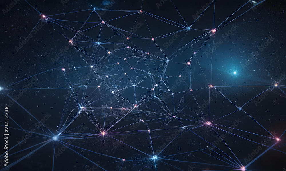 Polygon structure network technology connect lines and dots, shaped Polygon structure network technology connect lines and dots, shaped