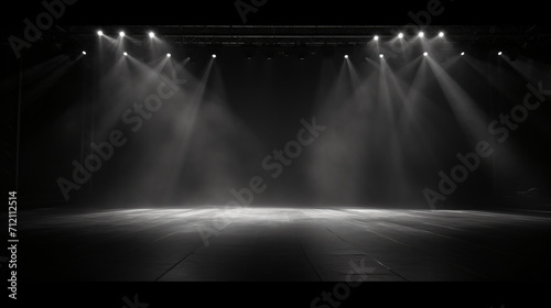 Artistic performances stage light background photo