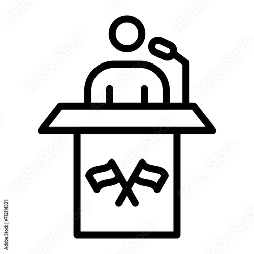Politician Icon Design
