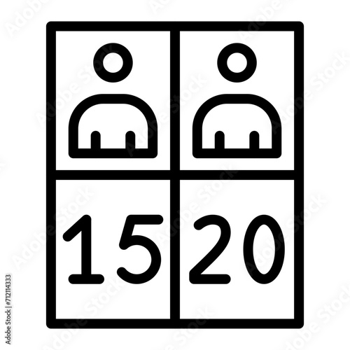 Number of vote Icon Design