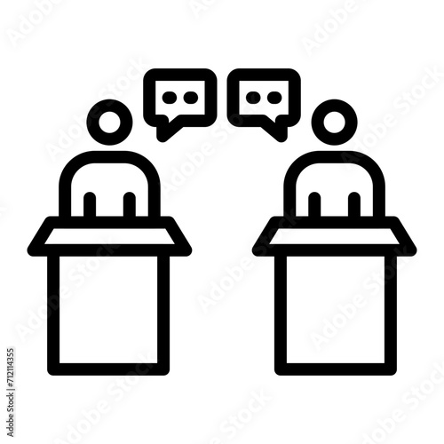 Debate Icon Design