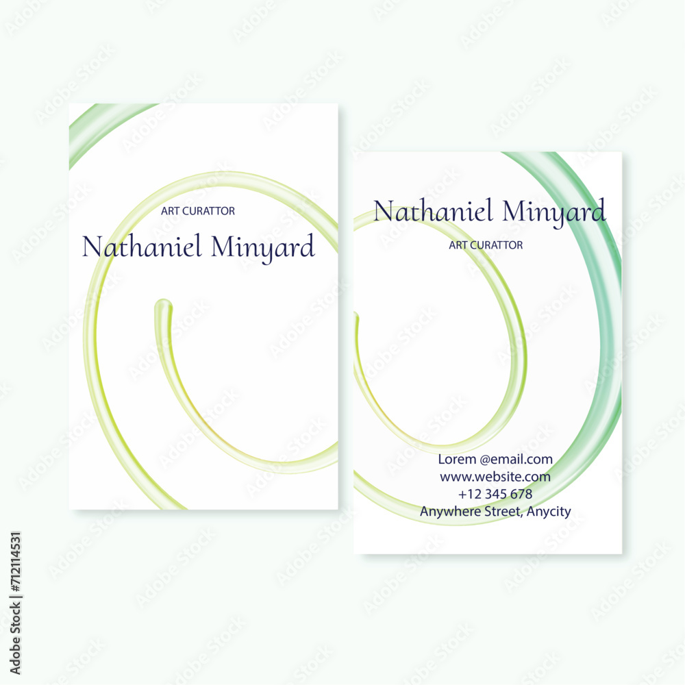 Fototapeta premium business card mockup company template