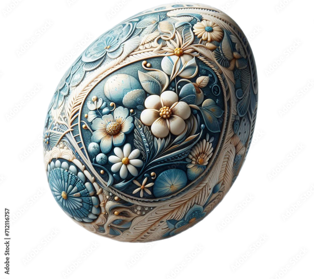 easter egg isolated, generated AI easter egg isolated, generated AI