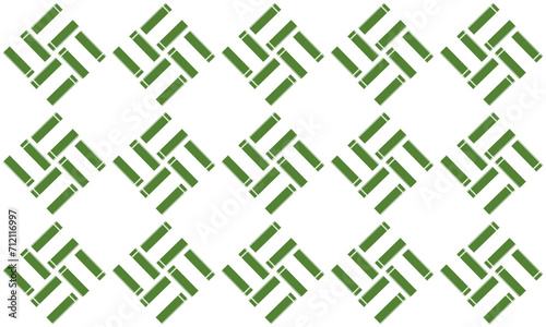 two tone green diamond checkerboard repeat horizontal strip pattern, replete image design for fabric printing 