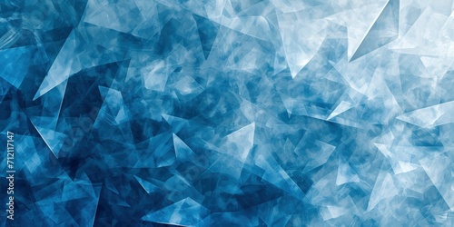 Geometric blue ice texture background