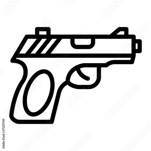 Pistol Icon Design