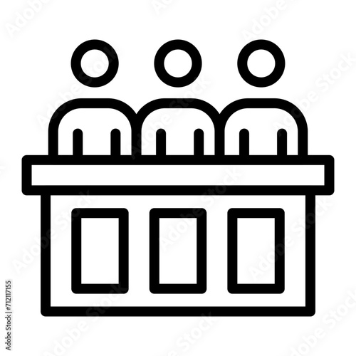 Panel of judges Icon Design