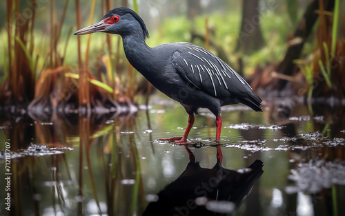 A rallidae in swamp photo