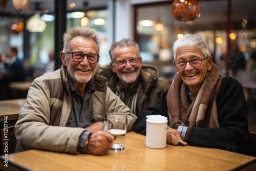 Elderly couple meeting with a real estate agent to discuss downsizing their home, Generative AI