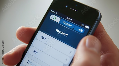 payment app on a smartphone