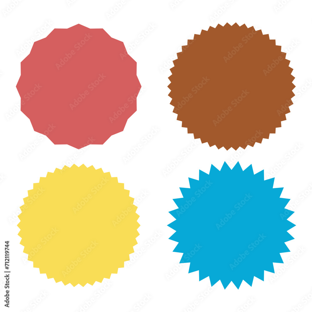 Starburst sticker collection. Set of 4 special offer sale oval shaped sunburst labels and badges. Starburst sticker collection. Set of 4 special offer sale oval shaped sunburst labels and badges.