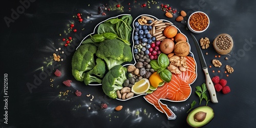 image of brain-healthy fresh foods