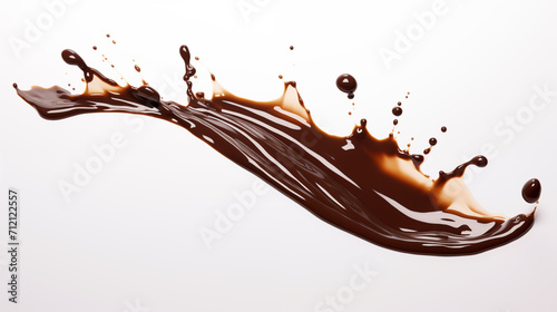 Delicious splash of chocolate sauce picture 
