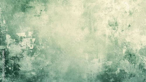 A Grunge Pale Sage Green Background, Elegantly Distressed for a Touch of Vintage Charm