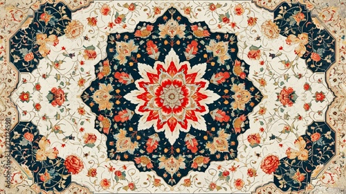 a design inspired by the intricate and elegant patterns of Mughal architecture. Think about incorporating delicate motifs like floral patterns, paisleys, and geometric shapes to capture the essence of