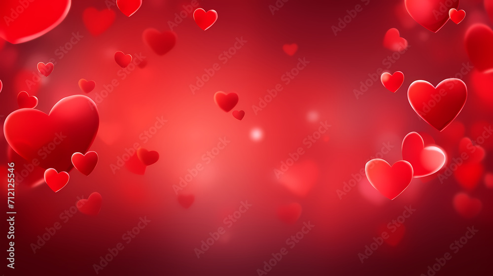 Valentine's Day background with hearts, love and romance background