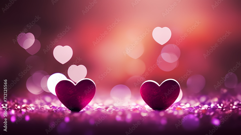 Valentine's Day background with hearts, love and romance background Valentine's Day background with hearts, love and romance background