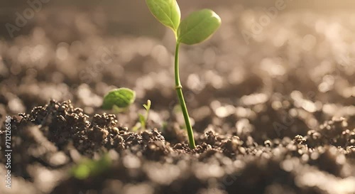 Timelapse on Seed Transformation and Plant Growth, a Cinematic Journey into the World photo