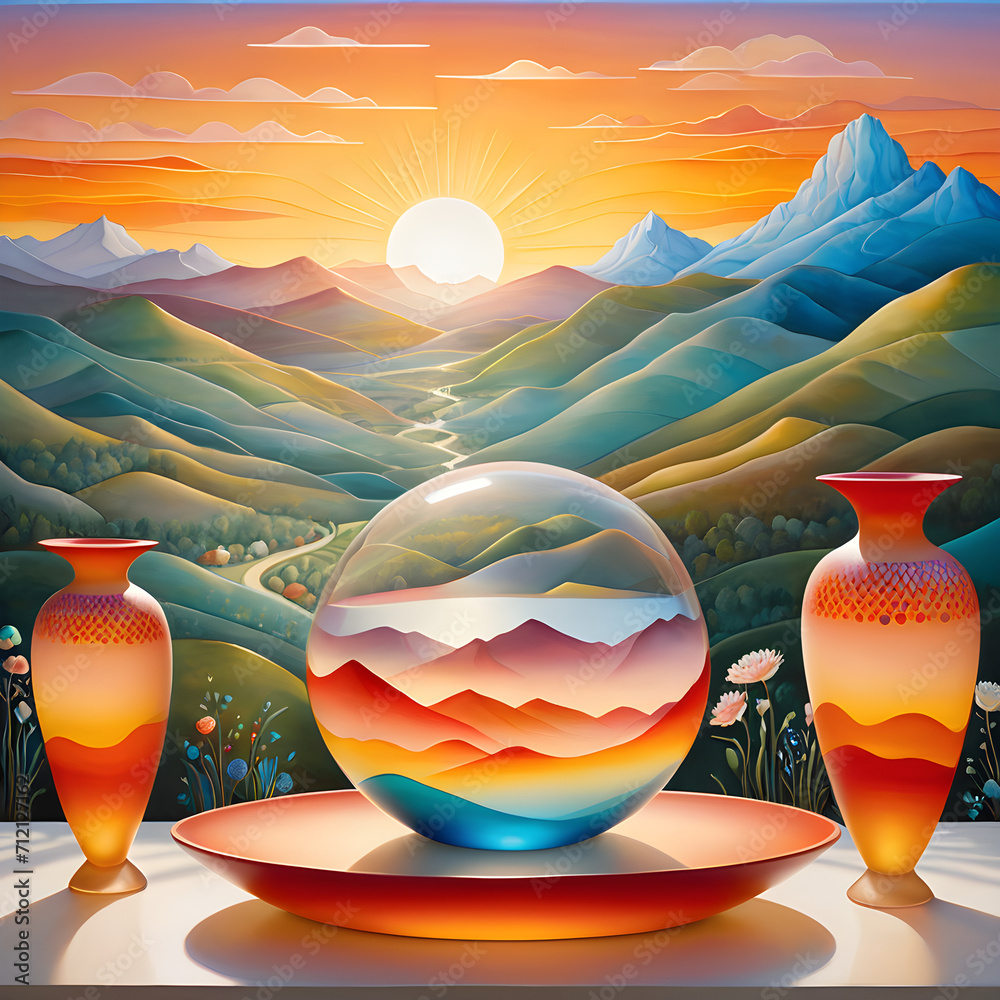 neutral-color-boho-matte-painting-transparent-venetian-glass-is-a