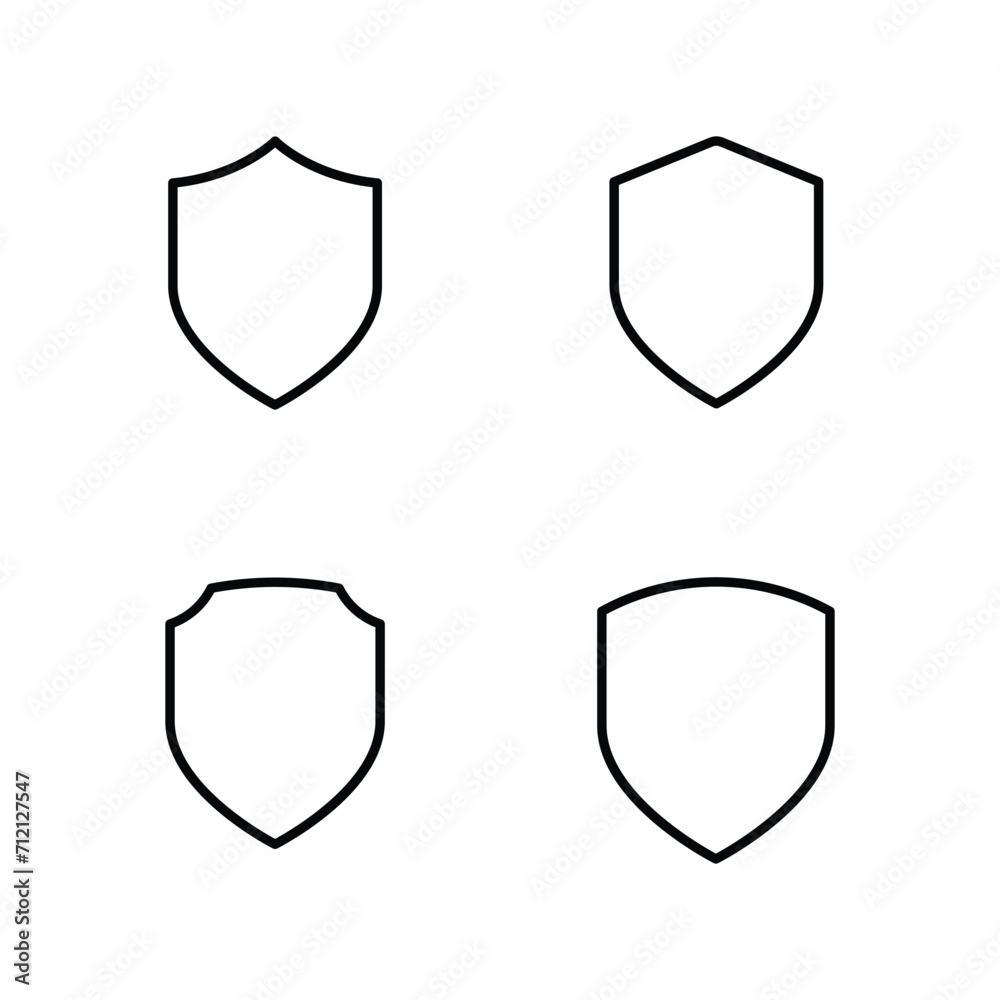 Shield Icon set vector