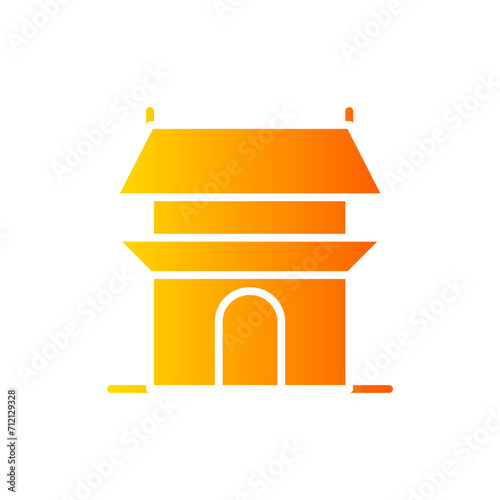 gyeongbokgung palace gradient icon