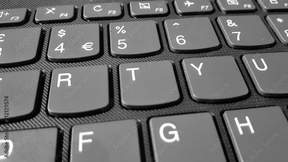 computer keyboard close up
