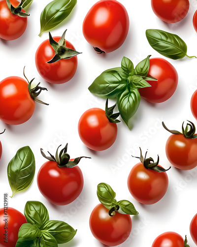 Tomatoes and basil