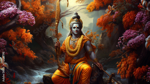 Warrior King Rama: Ajodhya's Symbol of Strength and Virtue photo