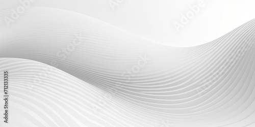 Fototapeta Naklejka Na Ścianę i Meble -  Abstract 3D Background, white grey wavy waves flowing ripple surface