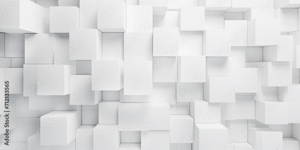 Abstract 3d white cubes background, geometric pattern texture. Abstract 3d white cubes background, geometric pattern texture.