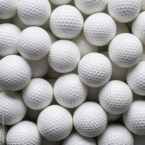 fondo con detalle y textura de multitud de pelotas de golf de color blanco