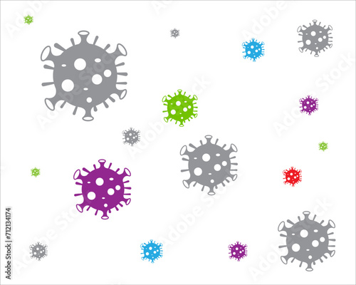 spread virus logo designs for medical protection care service logo