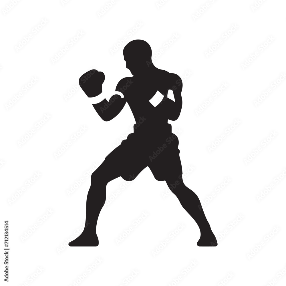Stalwart Companion: Boxer Silhouette Series Reflecting the Trustworthy Nature of this Loyal Fighter - Boxing Silhouette - Boxer Vector
Stalwart Companion: Boxer Silhouette Series Reflecting the Trustworthy Nature of this Loyal Fighter - Boxing Silhouette - Boxer Vector