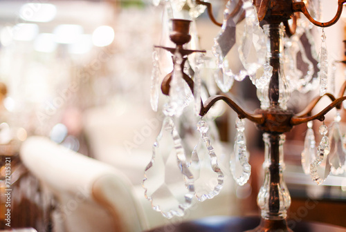 Chrystal chandelier close up