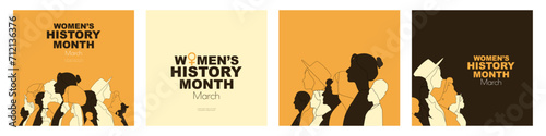 Women's History Month card set.