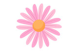 Pink Flower Decor Sticker Design