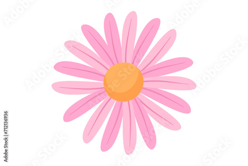 Pink Flower Decor Sticker Design