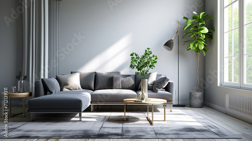 modern living room . Generative Ai