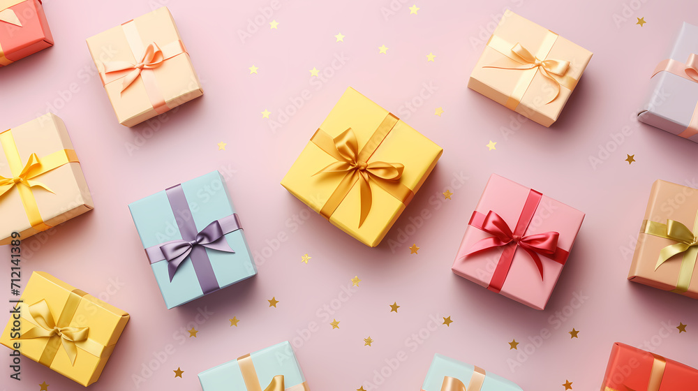 Gift background for birthdays, holiday anniversaries, Valentine's Day and weddings Gift background for birthdays, holiday anniversaries, Valentine's Day and weddings