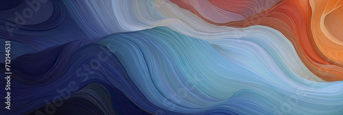 abstract painting background texture with waves in blue, orange, slate gray color and purple color. perfect for digital backgrounds, website designs, or artistic © Planetz
