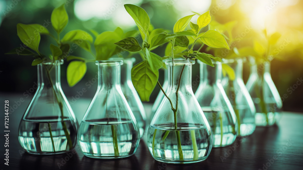plant in a glass, plants in test tubes Research in laboratories plant in a glass, plants in test tubes Research in laboratories