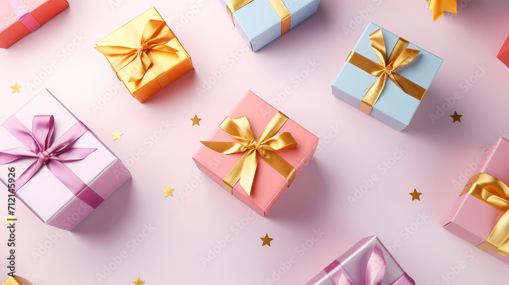 Gift box background with copy space for Christmas gifts, holiday or birthday Gift box background with copy space for Christmas gifts, holiday or birthday