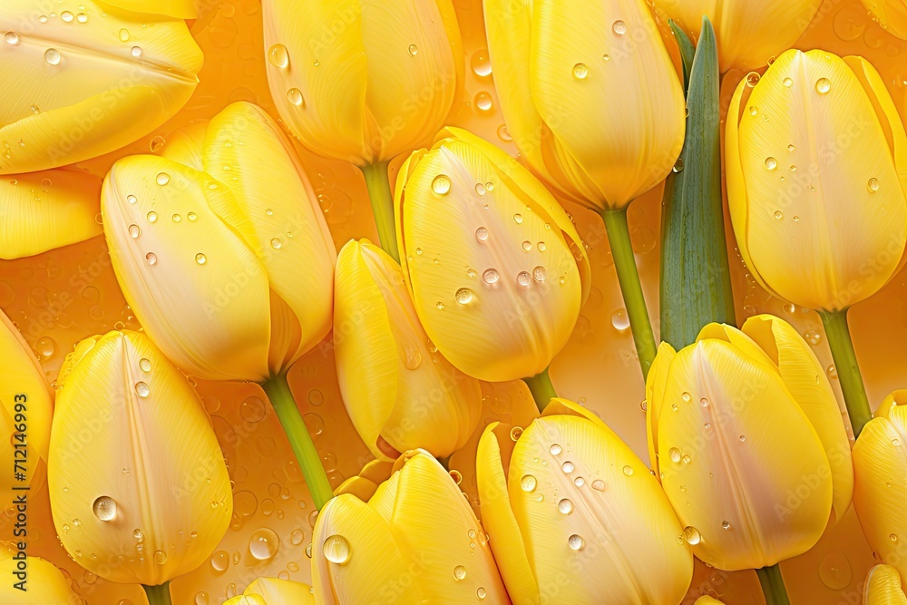 Fototapeta premium yellow tulips