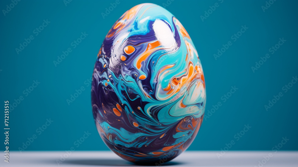 Colorful Easter egg, generative AI Colorful Easter egg, generative AI