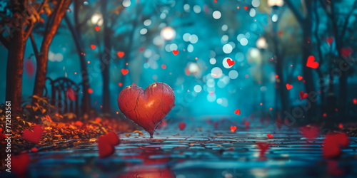 Background on the theme of Saint Valentine, love Generative AI